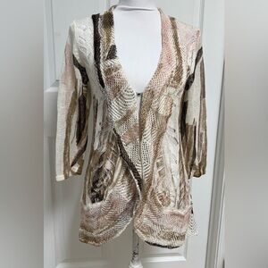 Mona Leah Couture Open Front Cardigan- Size M